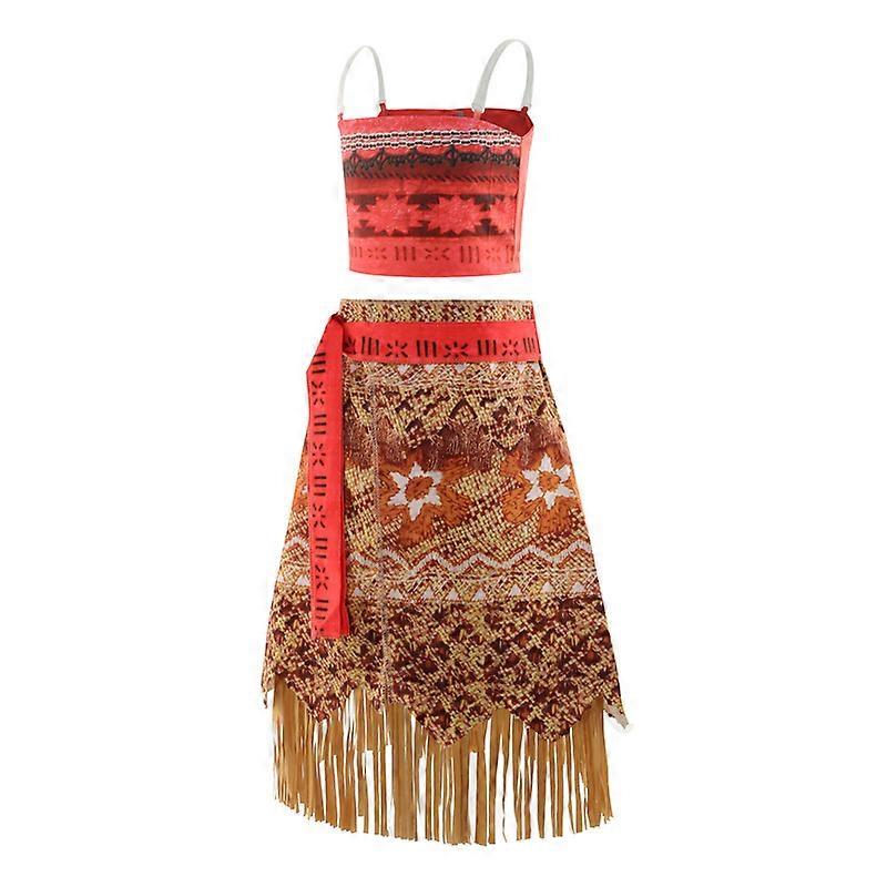 Vaiana Cosplay for Girls Halloween Masquerade Carnival Party Costume With accessories 110 — image 2