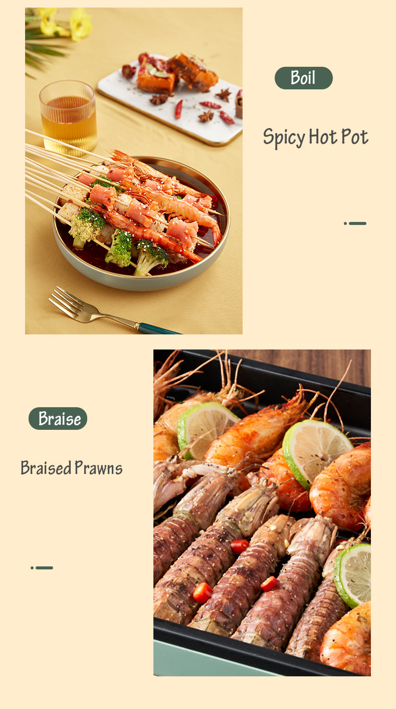BEAR Multi-functional 2-in-1 Cooking Hot Pot And Griddle Barbecue Machine DKL-C15L1 โ image 6