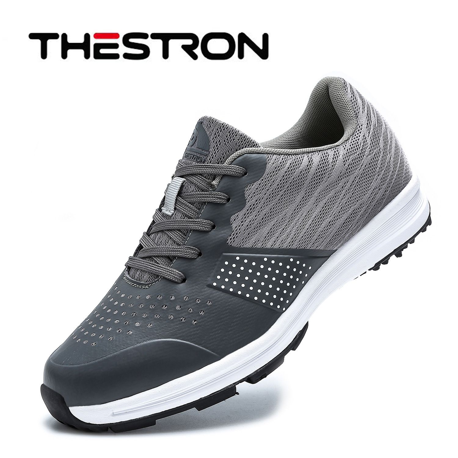 Thestron Waterproof Golf Shoes Men Training Grey US 11-EUR 46 โ image 2