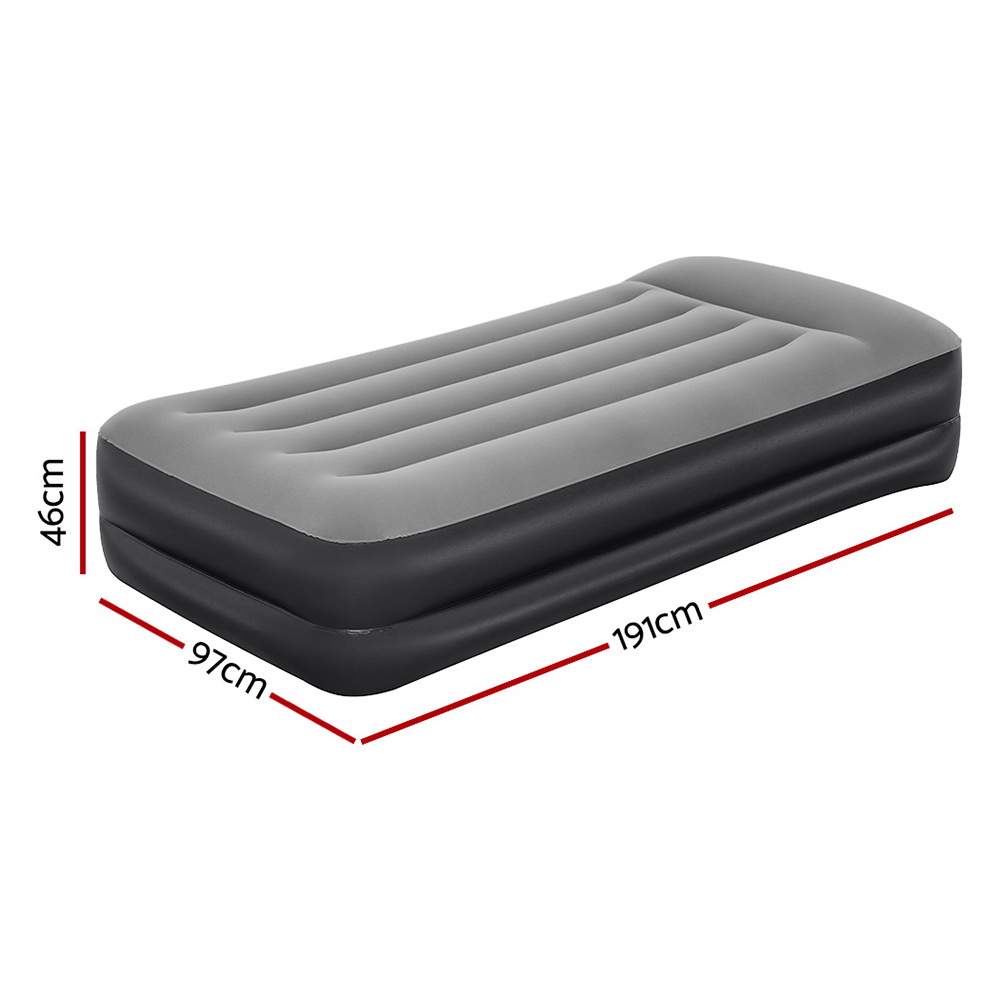 Bestway Air Mattress Single Inflatable Bed 46cm Airbed Black โ image 2