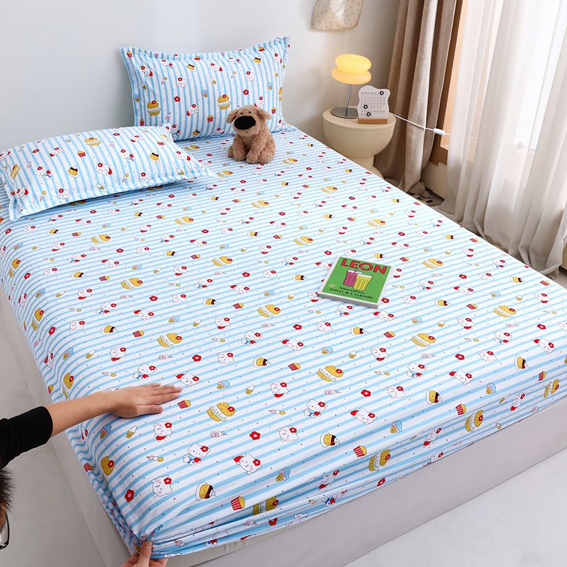 Yuan sheng Home Textiles Pure Cotton Cartoon Dog Sheet Cartoon white bear 193cm/203cm heightened version โ image 4