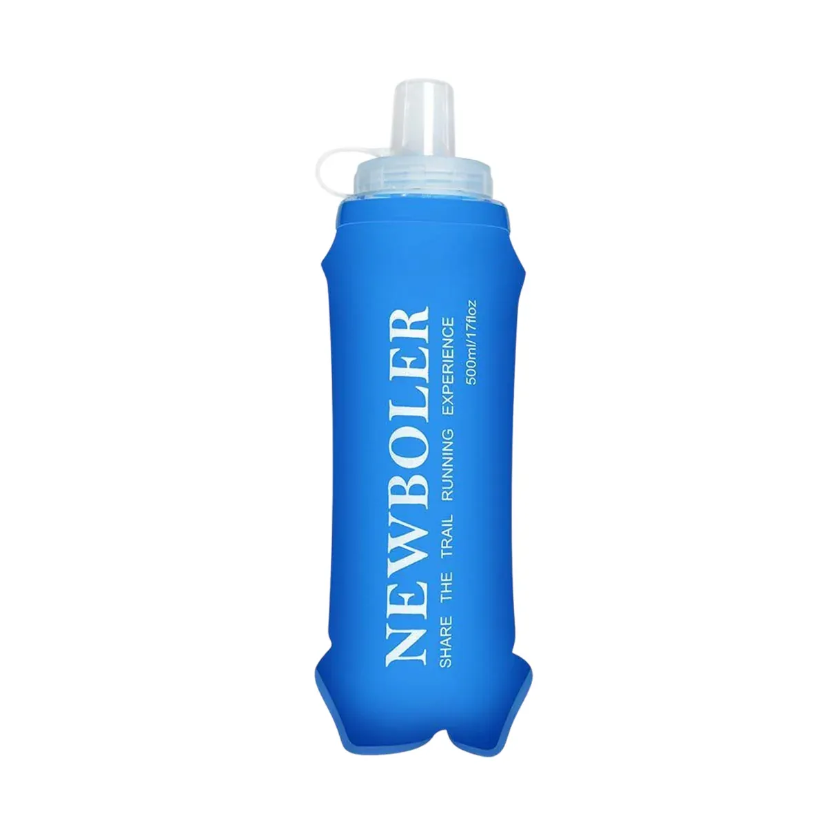 Sports Folding Soft Water Bottle Running Portable Outdoor Large Mouth Hydration — image 2