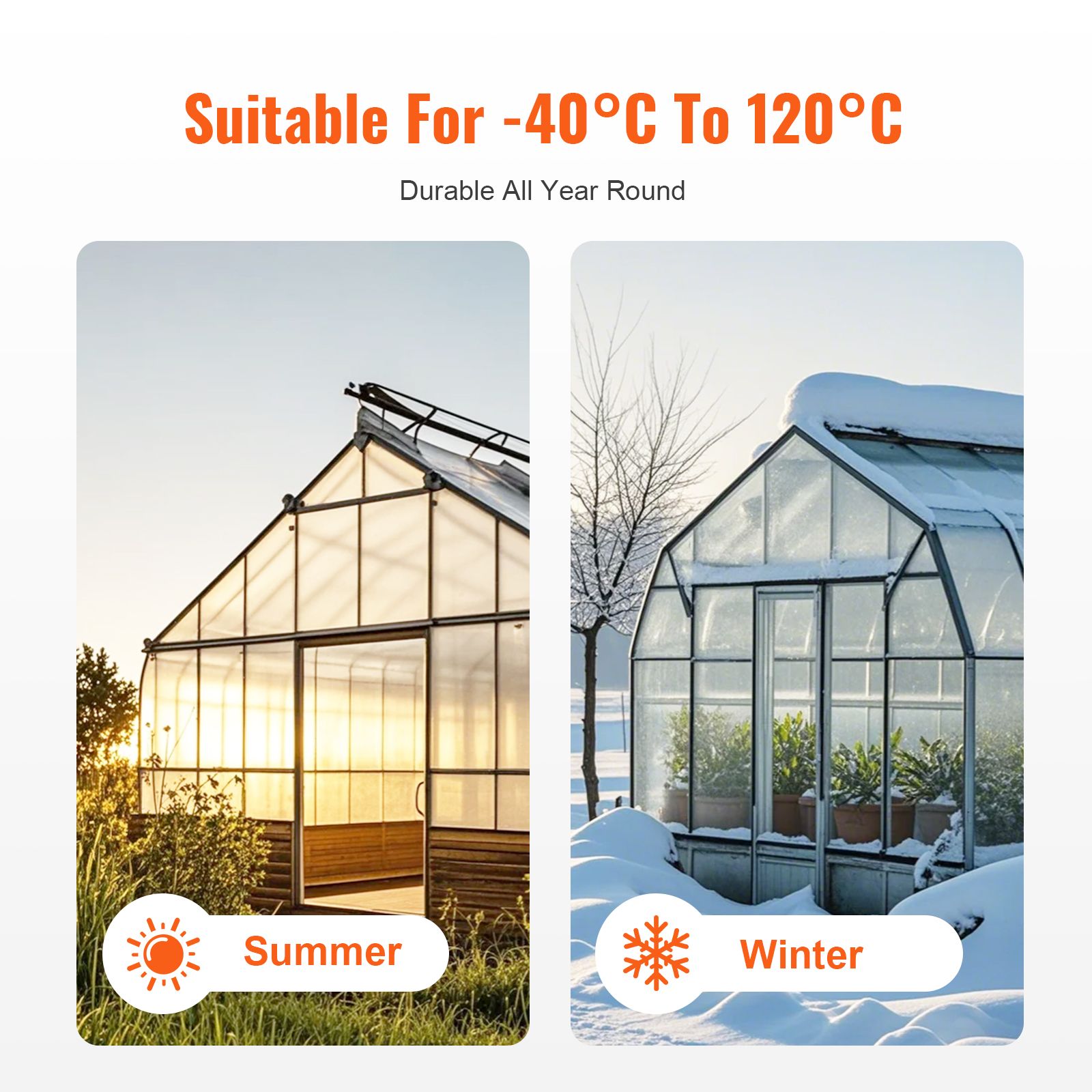 15 Pack Polycarbonate Greenhouse Panels, 2' X 4' X 0.24'' Roof Panels Sheets, Waterproof UV Protected Corrugated Plastic Roofing, Impact Resistance Clear — image 4