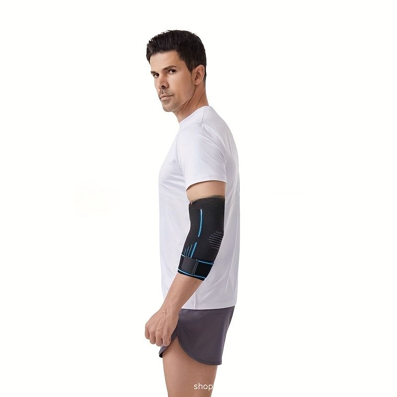Elbow Guard Protective Fitness Arm Bandage, Compression Basketball Arm Sleeve for Men, Badminton and Tennis Arm Support for Women XL Green — image 5