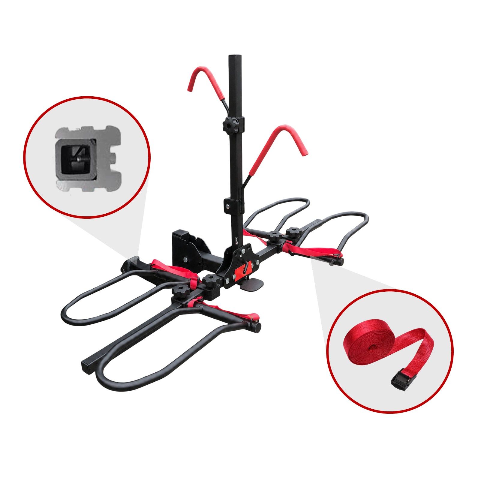 2 Bike Rack for Car SUV Rear Bicycle Holder Carrier Hitch Mount Platform Holder — image 3