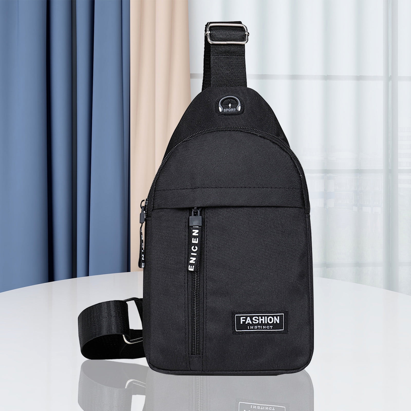 Sling Bag for Women, Crossbody Sling Backpack Small Sling Bag Multipurpose Crossbody Shoulder Bag Travel Hiking Backpack, Sling Bag for Men #2-Black — image 5