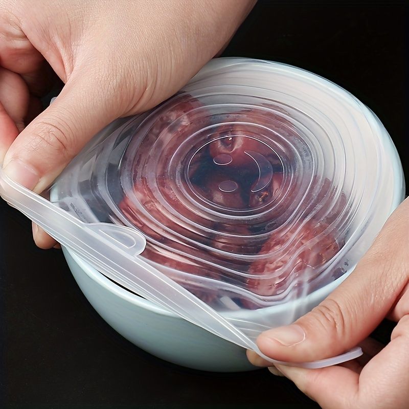 12/18pcs of Flexible Silicone Bowl Covers, Sealed Packaging for Refrigerator And Microwave, Kitchen Food And Vegetable Preservation Additions 18 Pcs — image 2