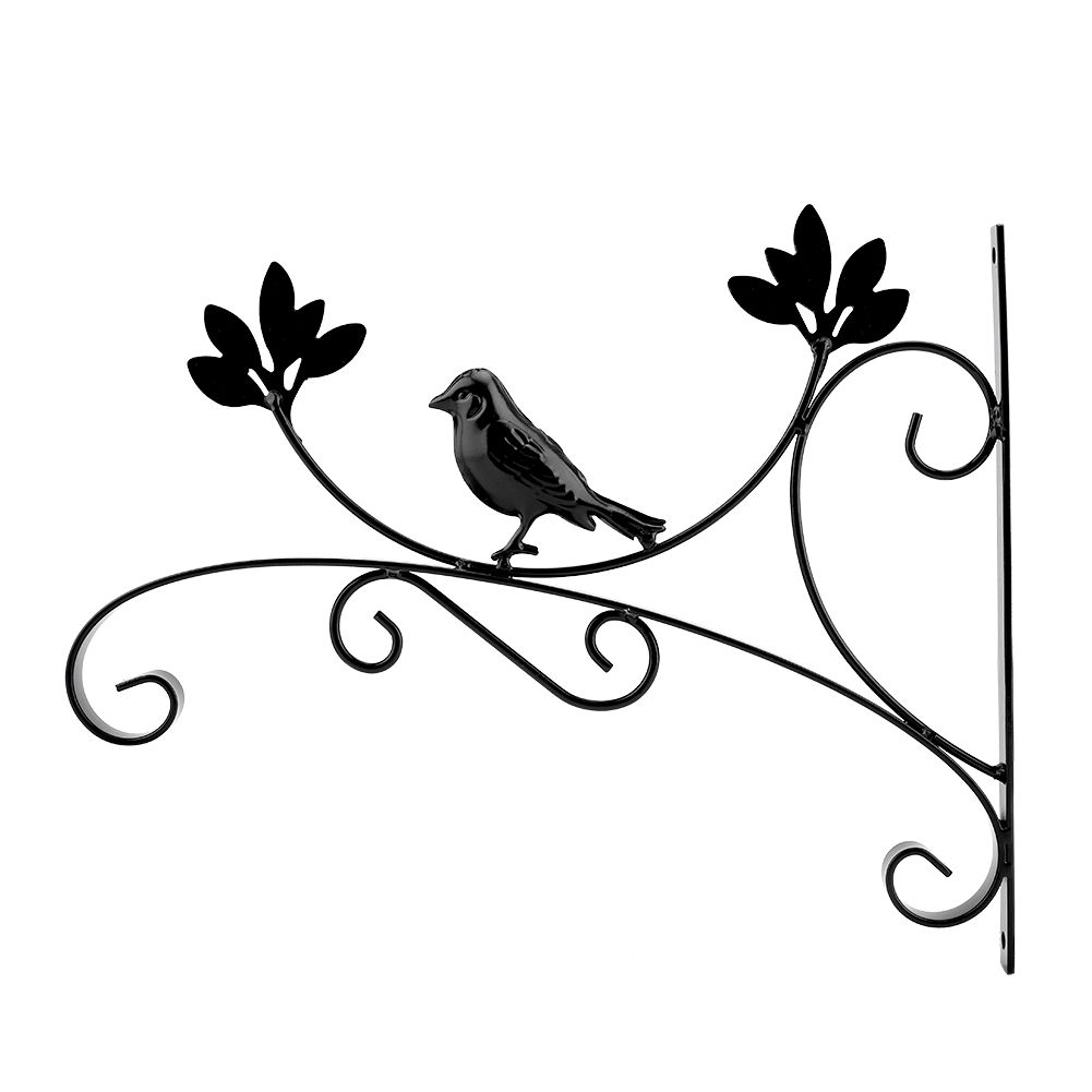 Iron Wall Hanging Bracket Plant Hanger Flower Pot Hook for Home Garden Decor — image 3