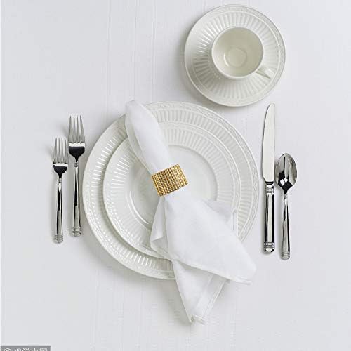 100pcs Napkin Rings, Gold Napkin Rings Buckles for Table Decorations, Wedding, Dinner, Party, DIY Decoration — image 4