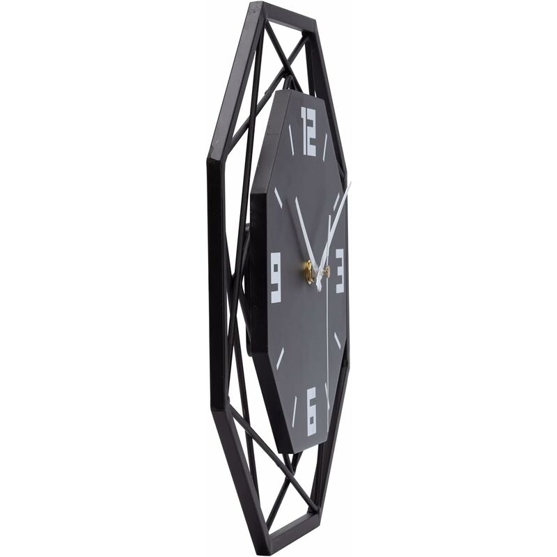 Wall Clock Wood Metal 30Cm Silent Non Ticking Wall Clock Living ROom Bedroom Kitchen Office Large Wall Clock Modern — image 2