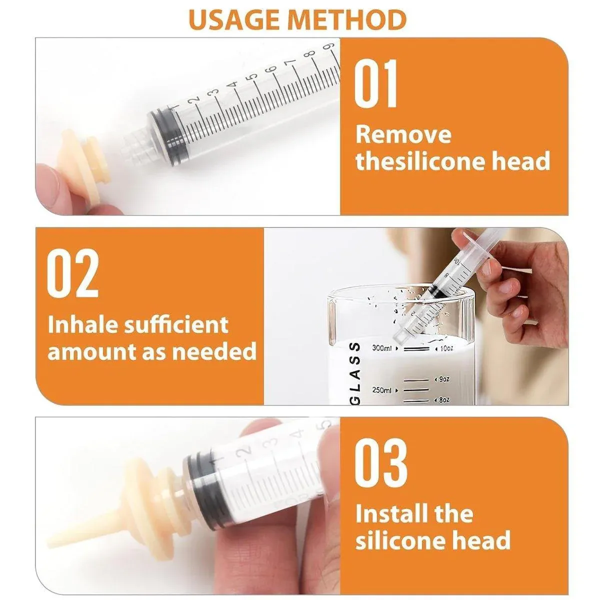 Kitten Puppy Pet Feeding Syringe Feeder Cat Dog Nursing Bottle with Pacifier - L-4PCS — image 6