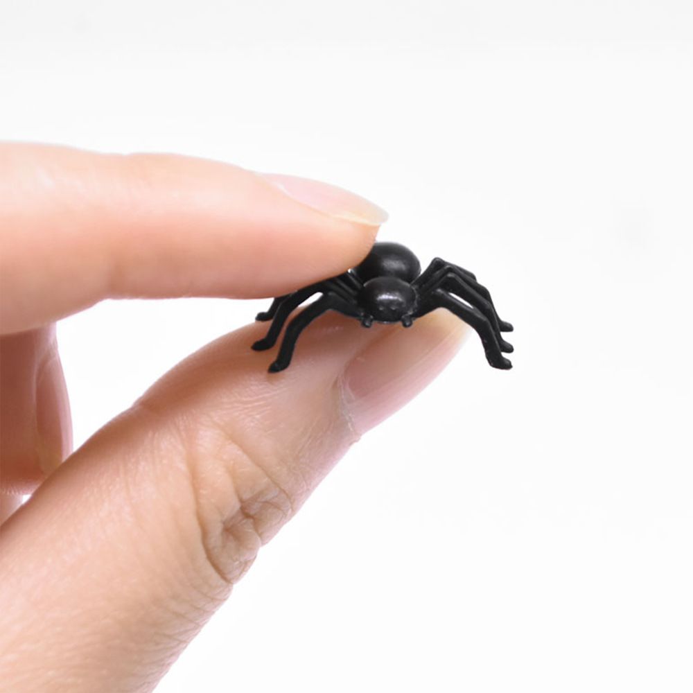 Party supplies, money spinner prank toys Mini Spider Reusable Black Halloween Decorative Spider 50Pcs Creative โ image 5