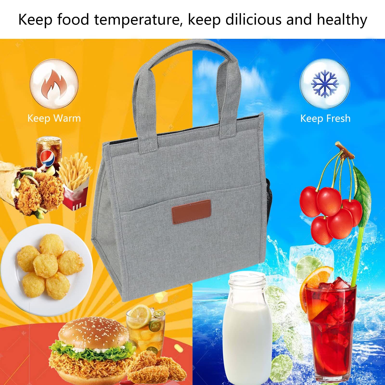 Lunch Bag With Handle Portable Insulated Thermal Bag Organizer Lunch Bag With Handle Men Thermal insulation bag — image 4