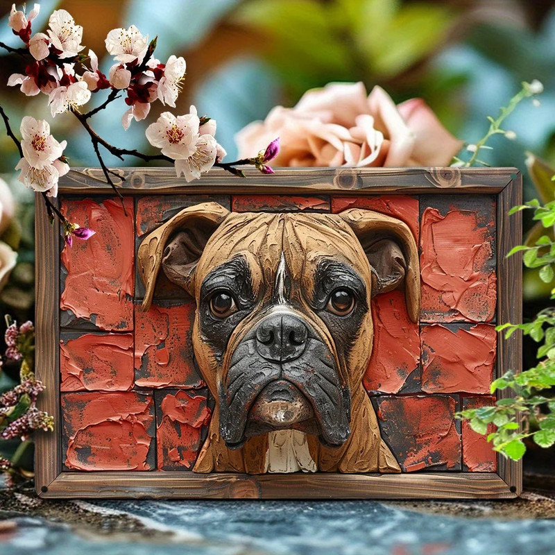 NNEOBA Boxer Dog Aluminum Wall Art - 12x16in Decorative Print — image 5