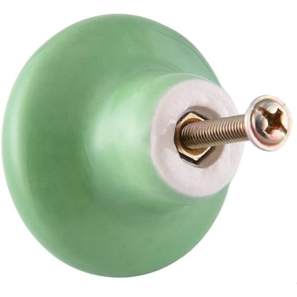 Round porcelain knobs, furniture knobs, drawer knobs, cabinet knobs, ceramic handles, interior accessories, vintage spring drawer, dresser drawers — image 3