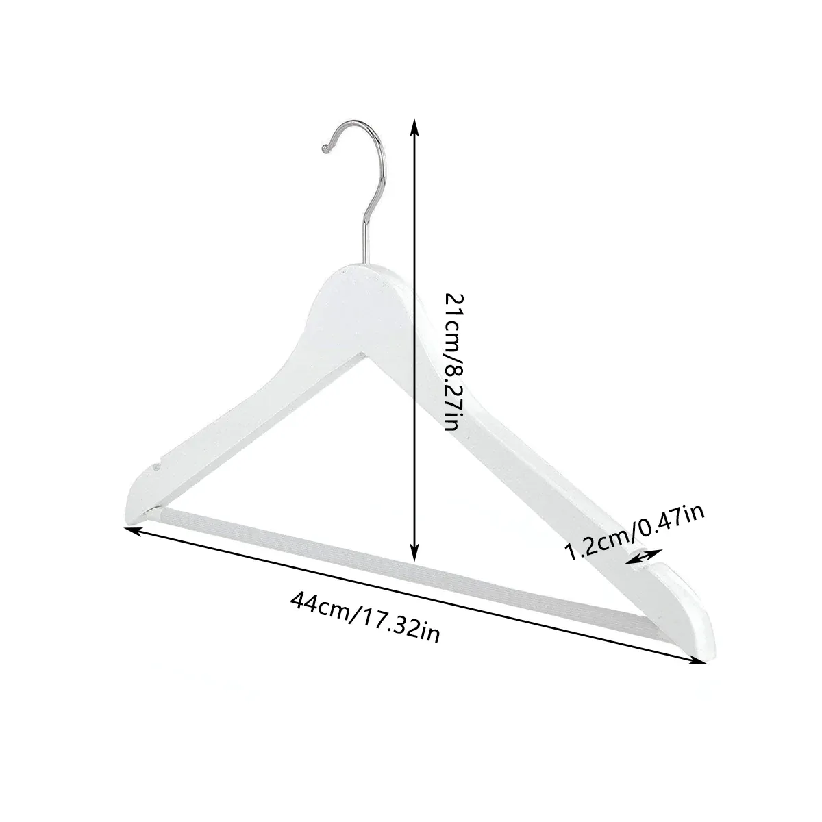 10PCS Wooden Suit Hangers - Clothes Coats Jackets Dress Pants Shirts Skirts — image 3