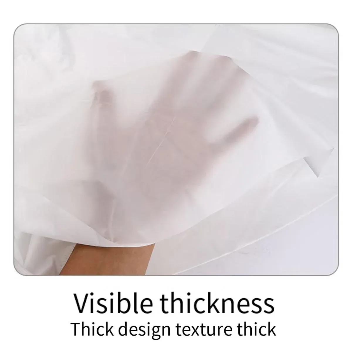 10pcs PEVA Rectangle Tablecloths Solid Colour Waterproof Party Table Covers - Black β image 6