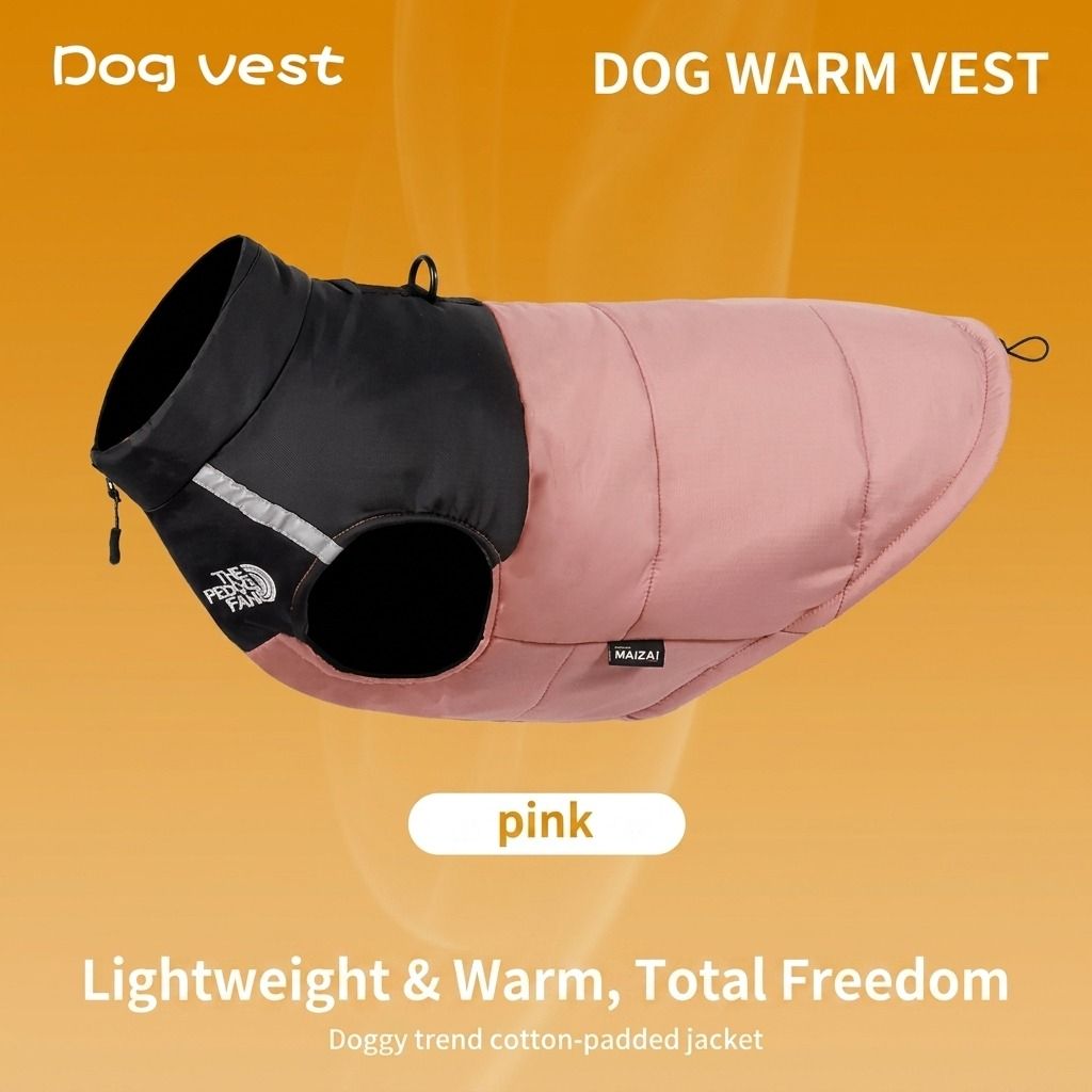 Keep Your Pup Cozy and Visible This Winter – Waterproof, Insulated Dog Coat with Reflective Strips, Front Zipper, D-Ring Leash Attachment, and Adjustable Fit — image 6