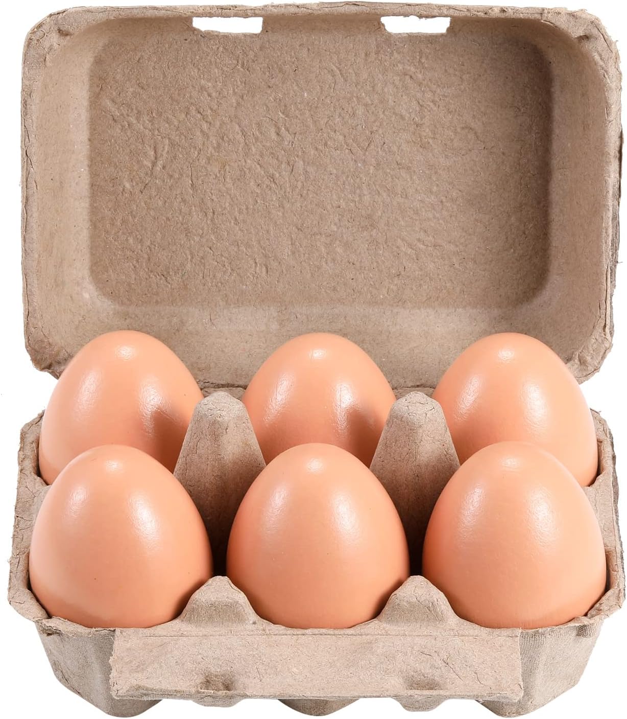 Half Dozen Vintage Egg Cartons 25 Pack, Blank Natural Pulp 6 Count Carton for Chicken Eggs Reusable, Storage Tray Strong for Holds Up to Six 6 Egg Cardboard โ image 4