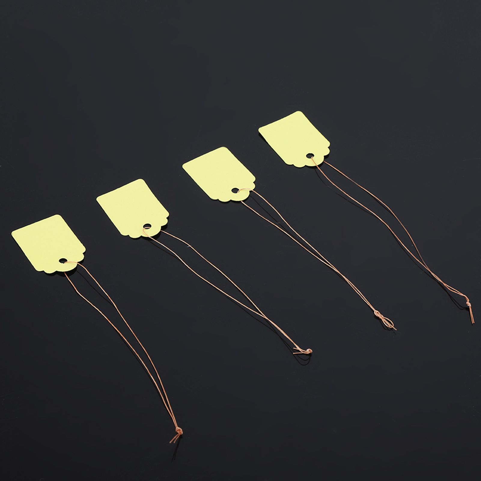 200pcs PVC Hanging Flower Plant Seed Name Tag Label Marker Sign Outdoor Yellow โ image 5