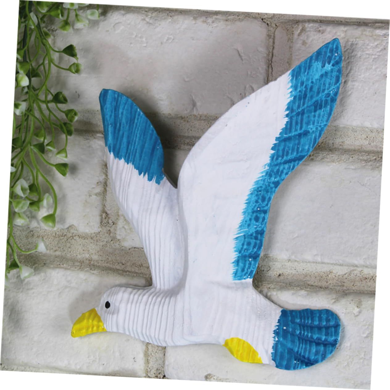 3pcs Resin Sea Birds Ornament Seagull Wall Art Seagull Wall Plaques for Beach Seagull Statue Figurines Seabird Wall Decoration — image 3