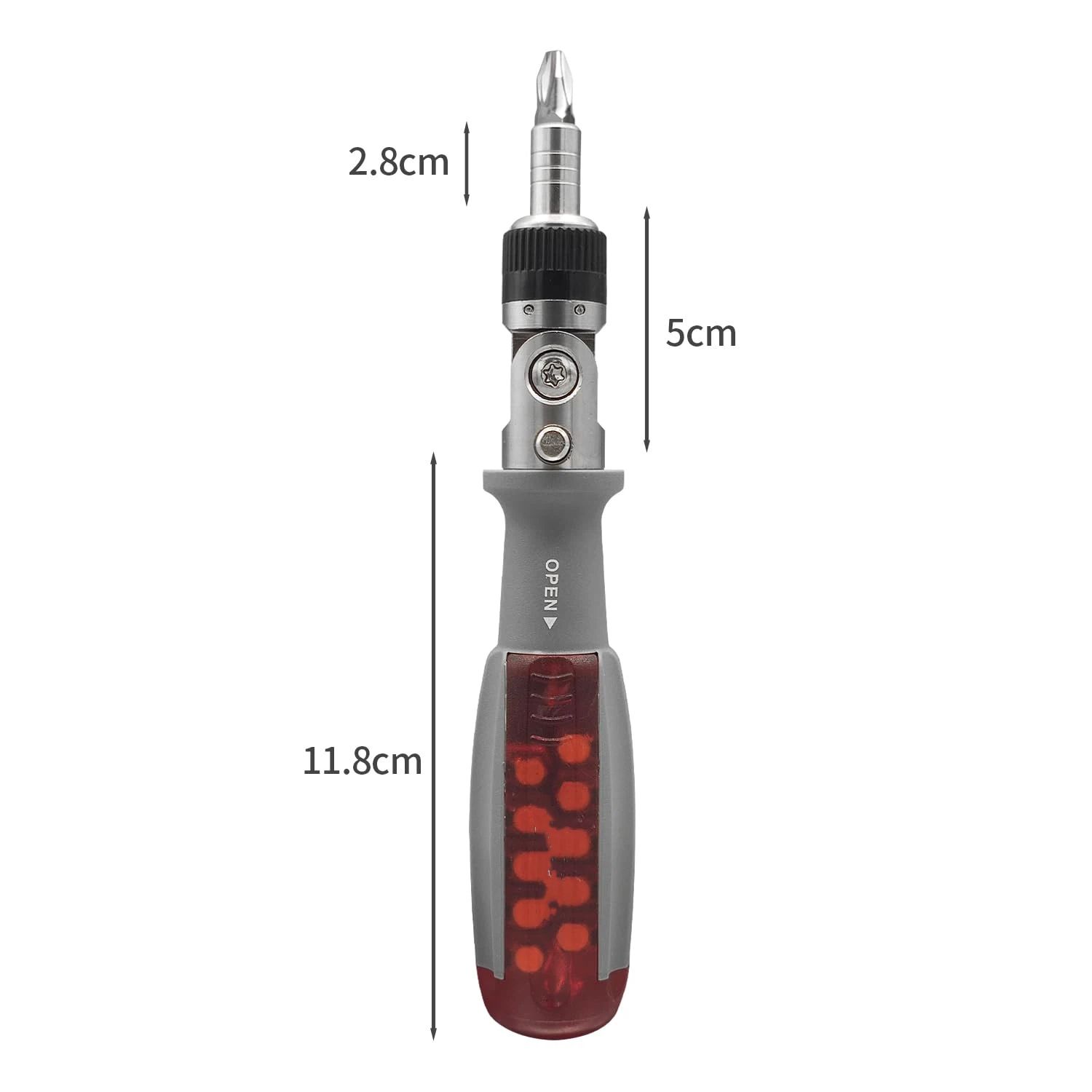 Ratcheting Screwdriver, Ratcheting Screwdriver Set, 10-in-1 Multi Bit Screwdriver, 180-Degree Adjust Precision Screw Driver, Electrical and Electronics Ratchet — image 5
