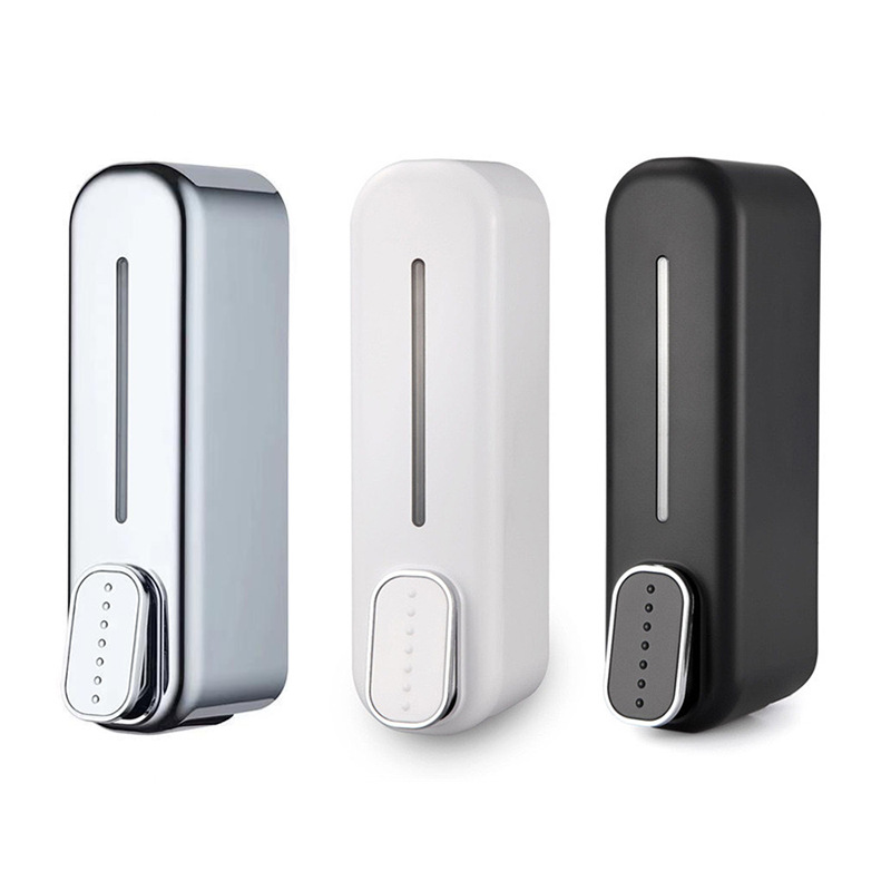 2 Pcs (Gold + Silver) Modern Wall-Mounted Press Soap Dispenser - 300ml Refillable Pump for Bathroom & Kitchen โ image 2