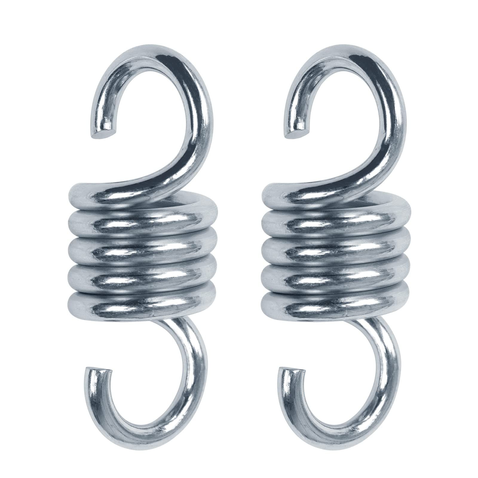 2 pcs Heavy Duty Spring Hammock Chair Spring Porch Swing Springs Hook Suspension Swing Extension Spring for Hammock, Boxing Bag