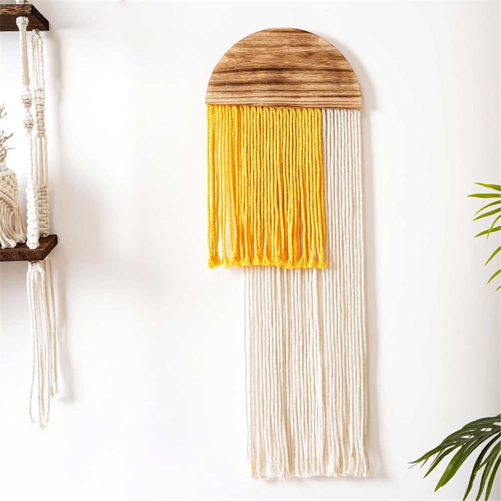 Wall Hanging, Boho Woven Tapestry, Modern Tassel Wall Decor, Handmade Wall Art Tapestry for Bedroom, Living Room, Home, Bohemian Apartment Decoration Ornament — image 2