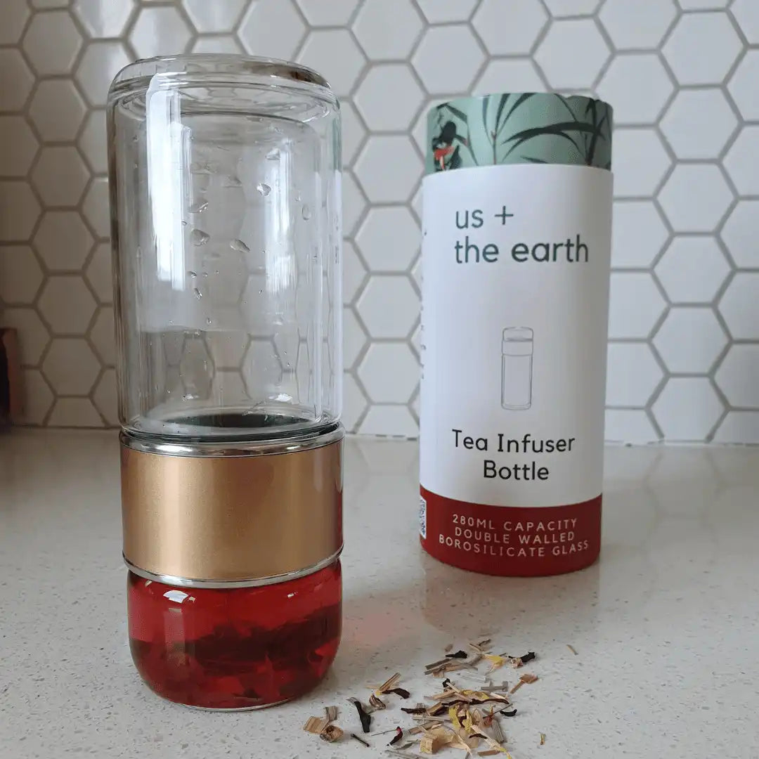 Double Wall Glass Tea Infuser Bottle — image 5