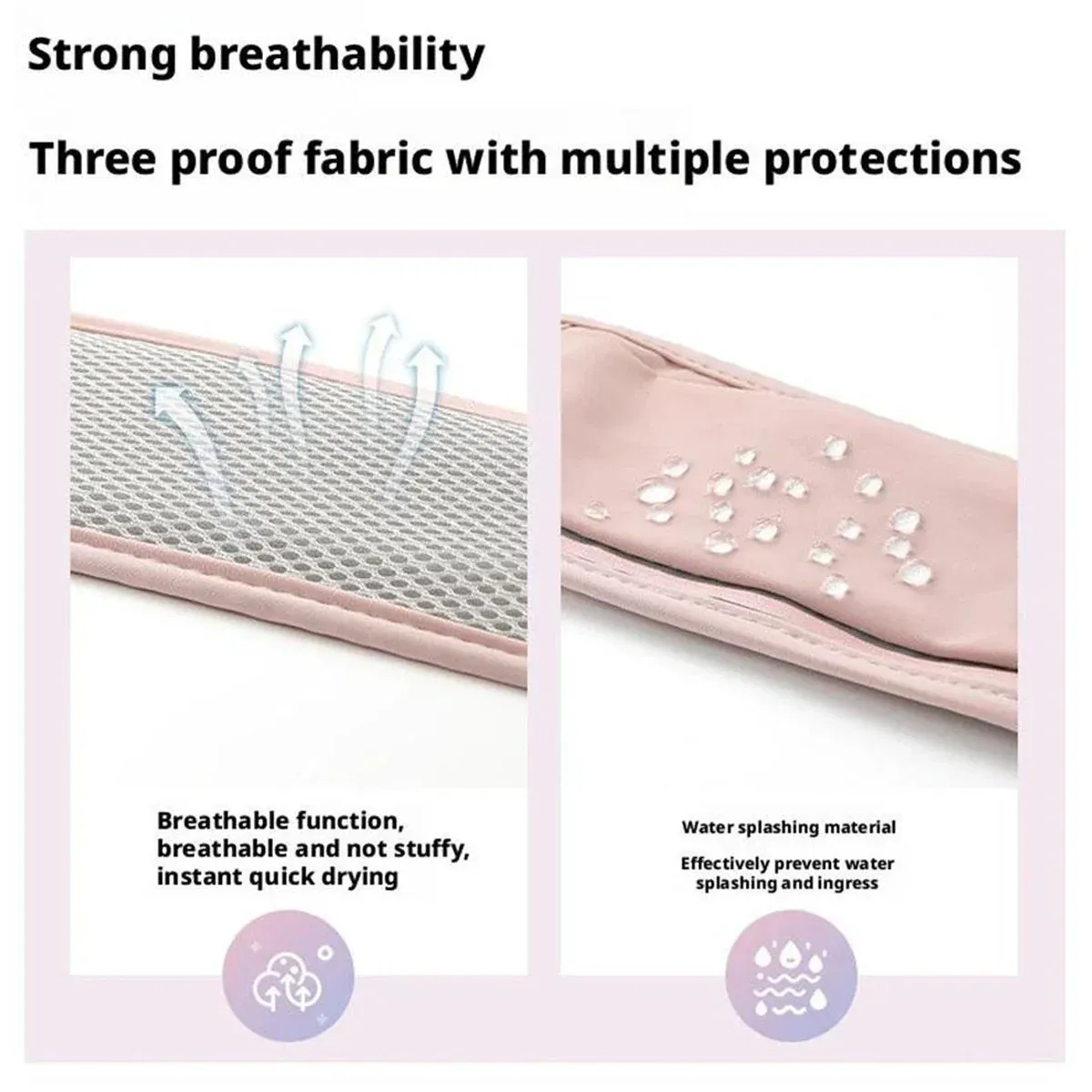 Running Waist Bag Mobile Phone Holder Fitness Sports Small Pouch Adjustable Belt - Dreamy Pink โ image 6