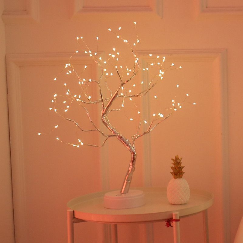 Pearl Night Light Tree, LED Decorative Lamp, Bedroom Decoration, Couple Bedroom, Entryway Decoration, Bedside Lamp, Christmas Decoration, Halloween Decoration — image 2