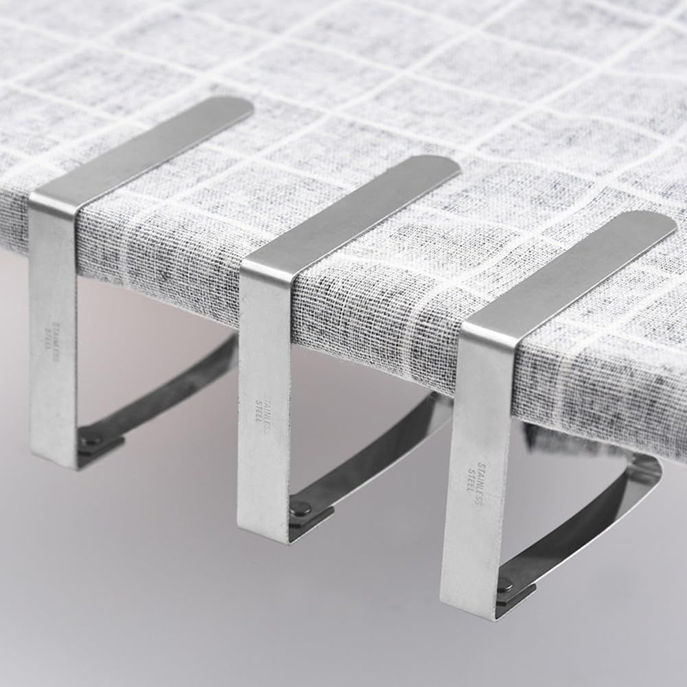 10pcs Tablecloth Clips for Outdoor Tables, Stainless Steel Table Cloth Clip/Holders Premium Table Cover Clamps Metal Picnic โ image 2