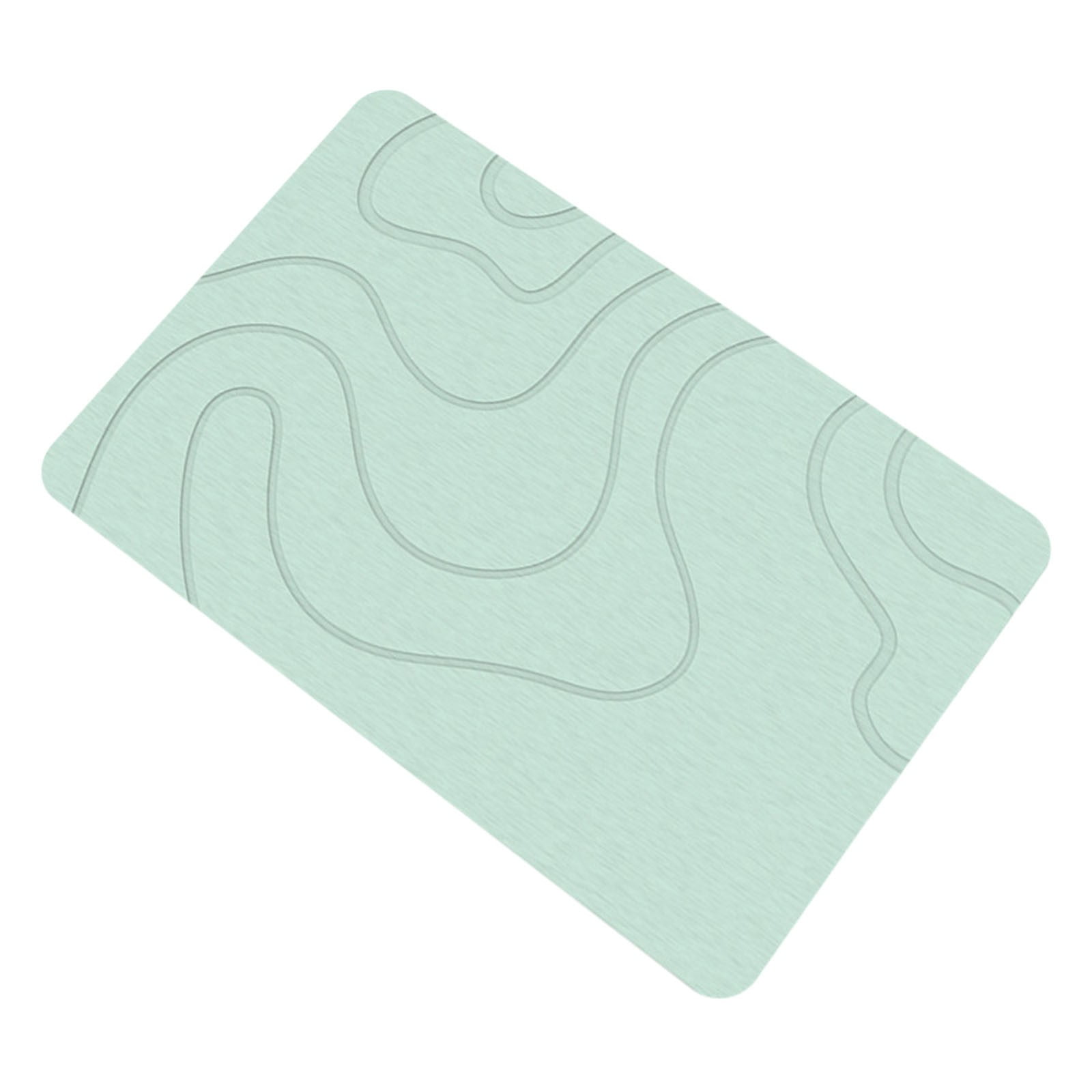 Stone Bath Mat, 16 × 24" Quick Drying Diatomaceous Earth Bath Mat Super Absorbent Non Slip Stone Bath Mats Washable Rug for Bathroom Floor Kitchen Shower, Dark — image 4