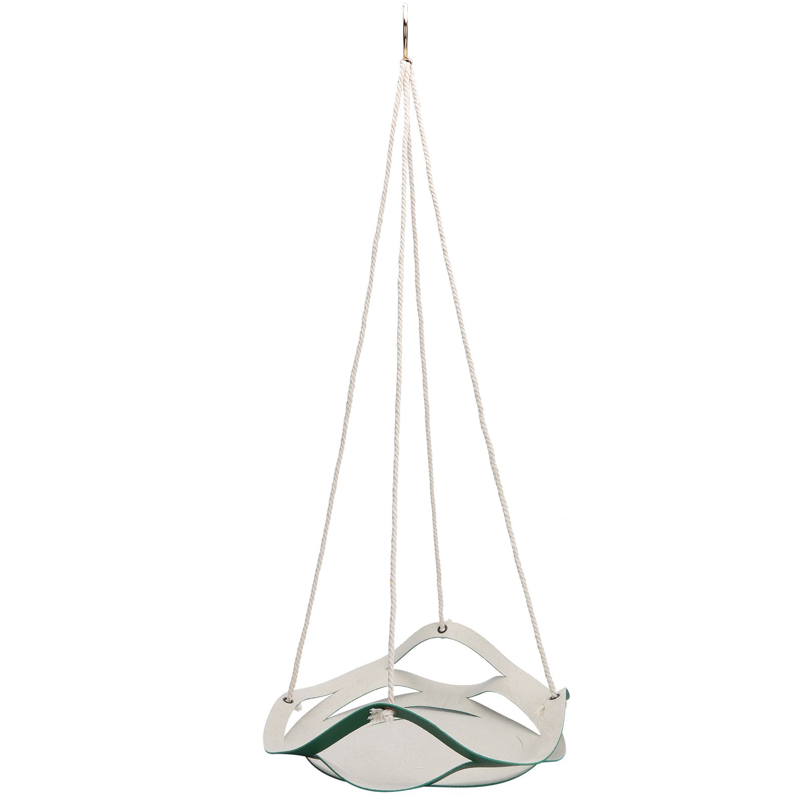 Plant Hanger PU Leather Wall Hanging Flower Pot Holder Basket Home Garden DecorationS Green