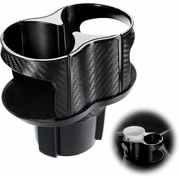 Two-in-one - Multifunctional - Car Cup Holder - Extension Adapter - Rotatable and Adjustable Double Bottle Holder