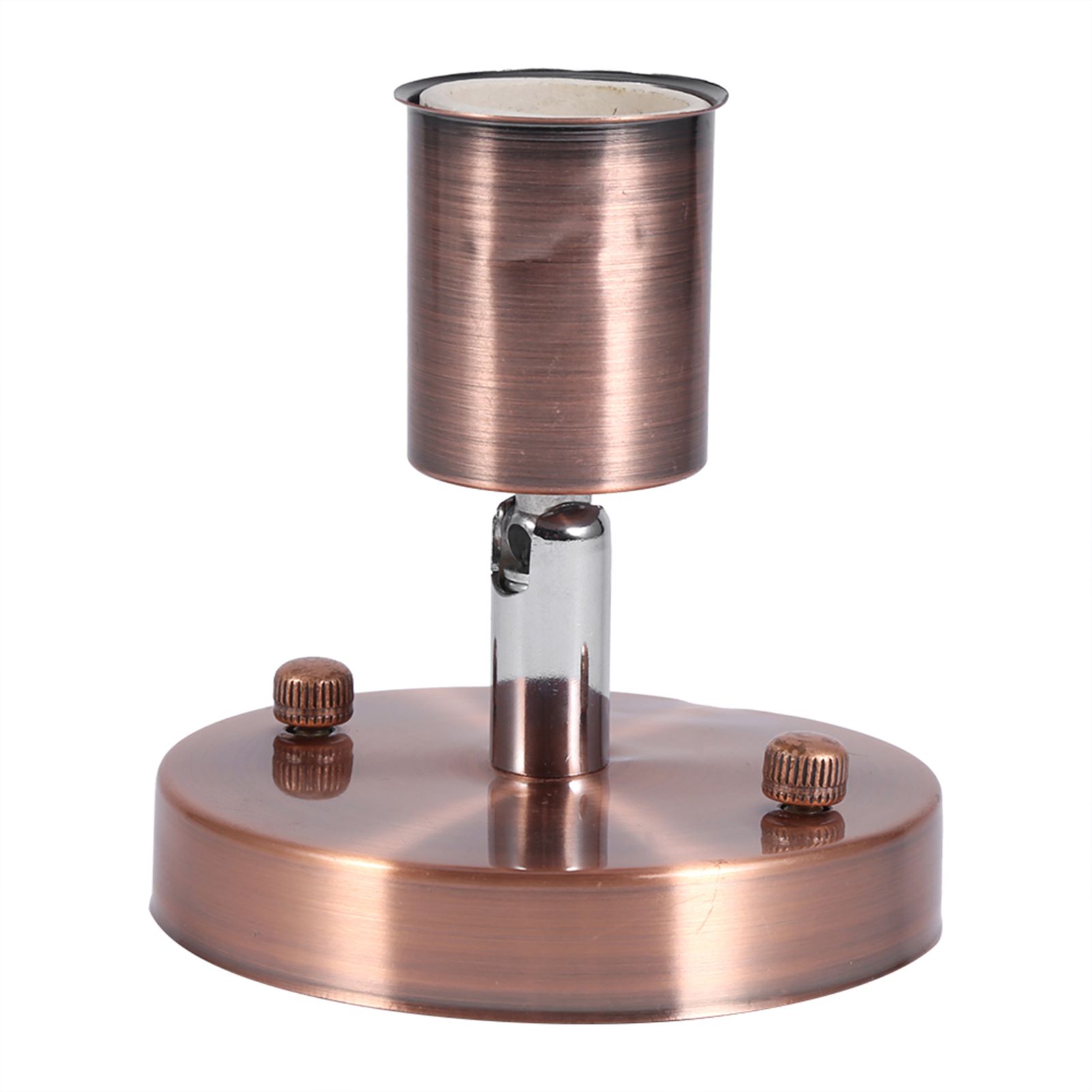 E27 Modern Vintage Ceiling Light Wall Lamp Bulb Holder Socket 180° Rotating Red Bronze — image 2