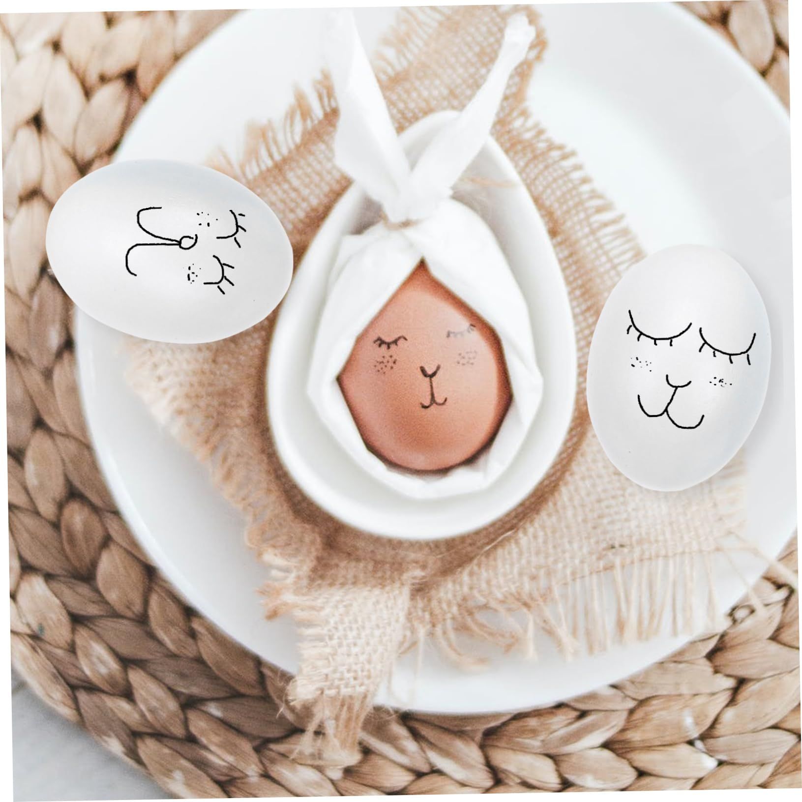 6pcs Easter Wooden Chicken Wooden Easter Eggs DIY Wooden Eggs Wooden Easter Egg Painting Kit Handmade Crafts Toys โ image 3