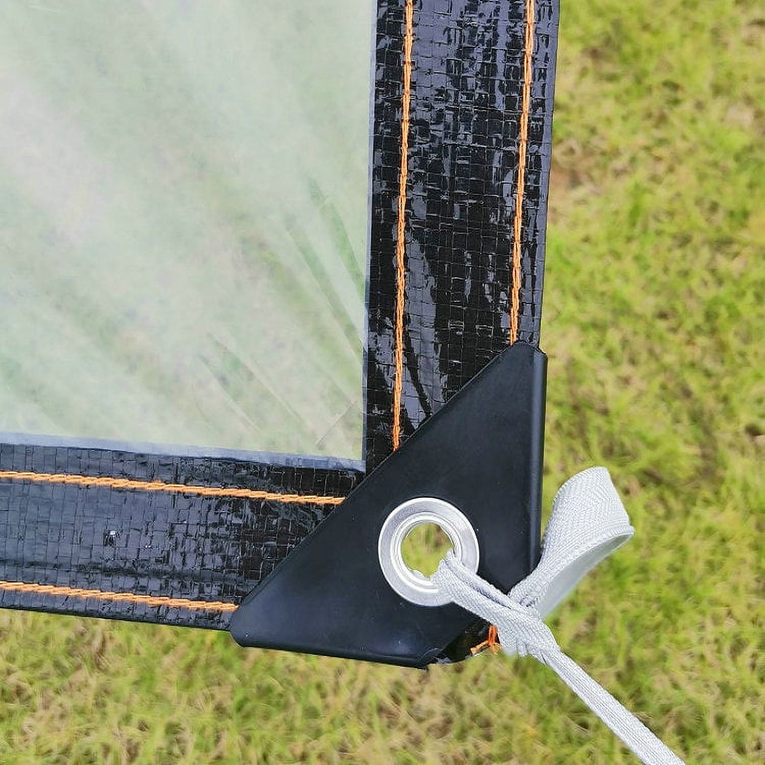 Clear Tarp Heavy Duty Tarp Cover Waterproof Tarpaulin with Grommets for Gardening Camping Traveling 39x39in, 2 Pcs โ image 5