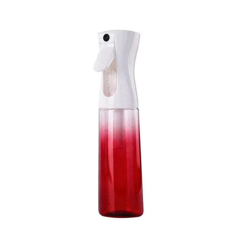 Hair Water Spray Bottle Empty- Continuous Mister Sprayer Ultra Fine Mist Bottle - Red