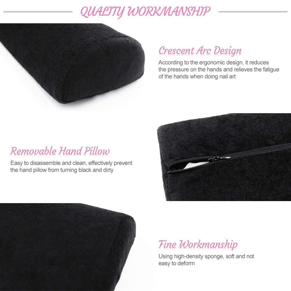 Nail Cushion Wrist Support for Manicure UV Gel Acrylic Nails, Dark Blue โ image 5