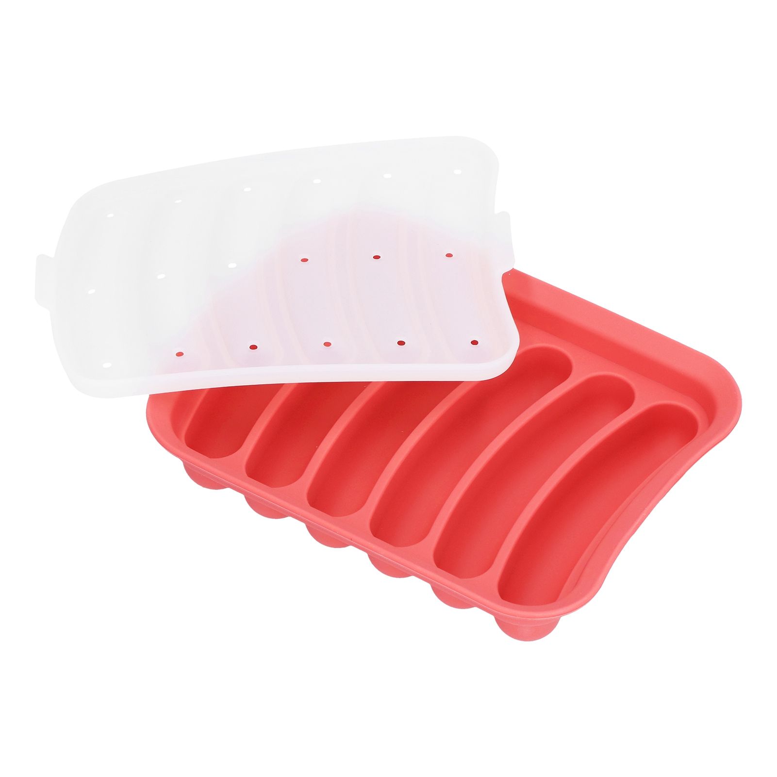 Sausage Mold Food Grade Silicone Nonstick Sausage Maker Molds Homemade Hot Dogs Mold DIY Baking Tools for Home Kitchen Restaurant HotelRed — image 6