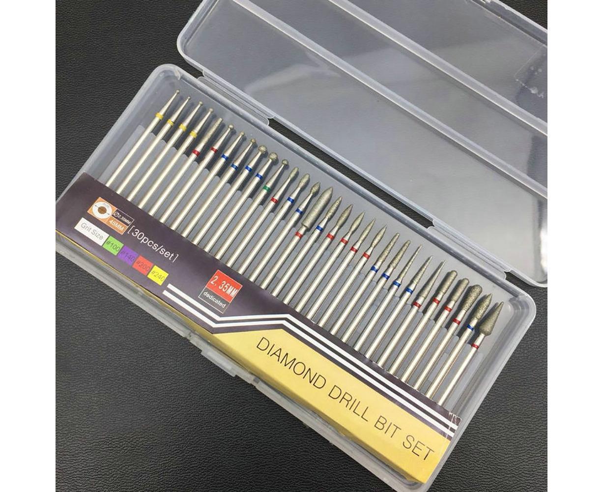 30Pcs Tungsten Steel Nail Drill Bits Manicure Pedicure Gel Polish Removal Tool-C — image 4