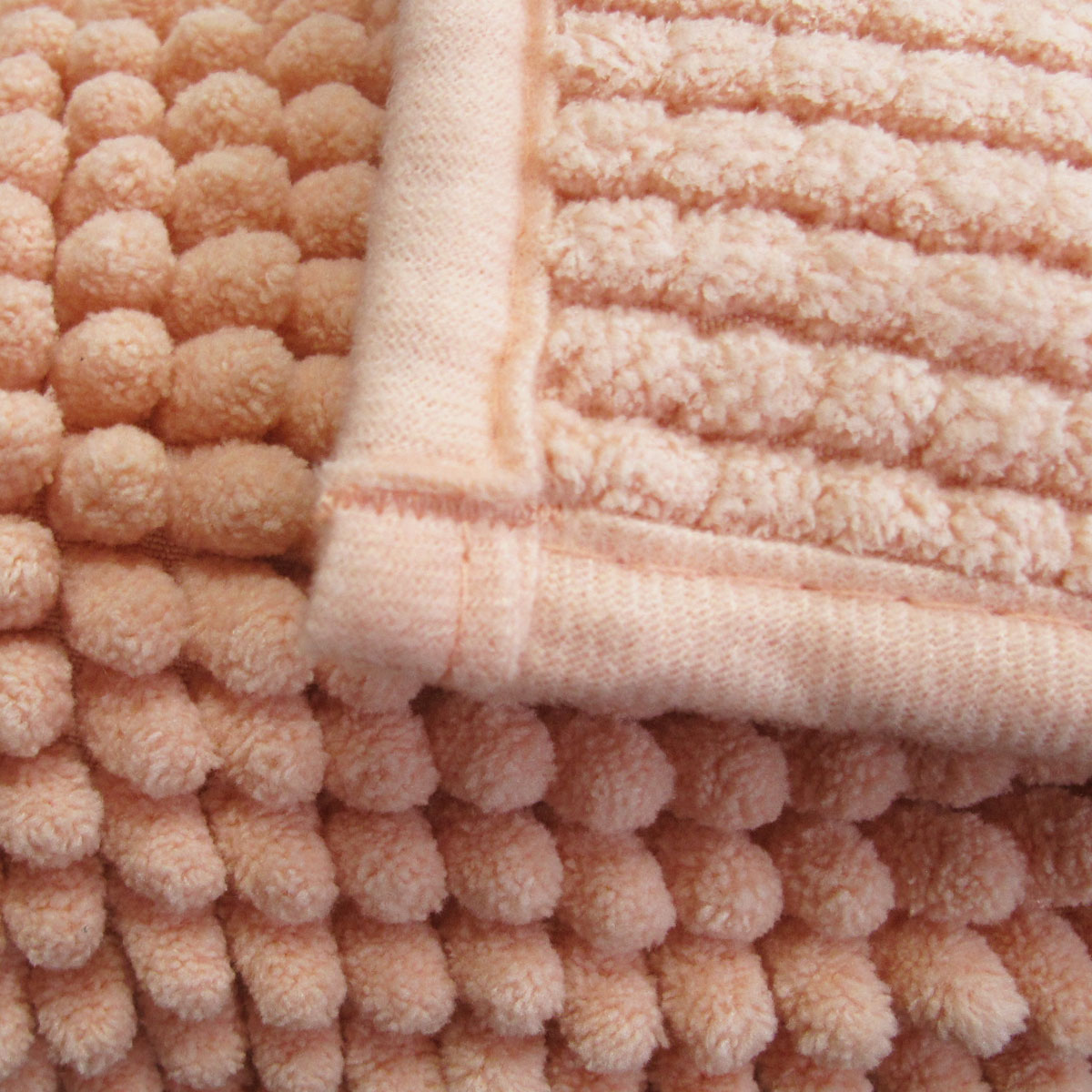 Chenille Toggle Bath Mat 50 × 80cm Taupe — image 3