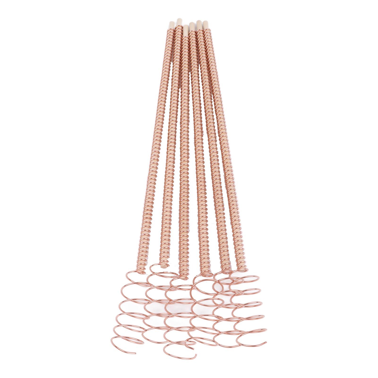 6PCS Electroculture Plant Stakes 12 Inch Natural Wood Stake Wrapped with Pure Copper Coil Gardening Antennas for Growing Garden Plants Vegetables — image 4