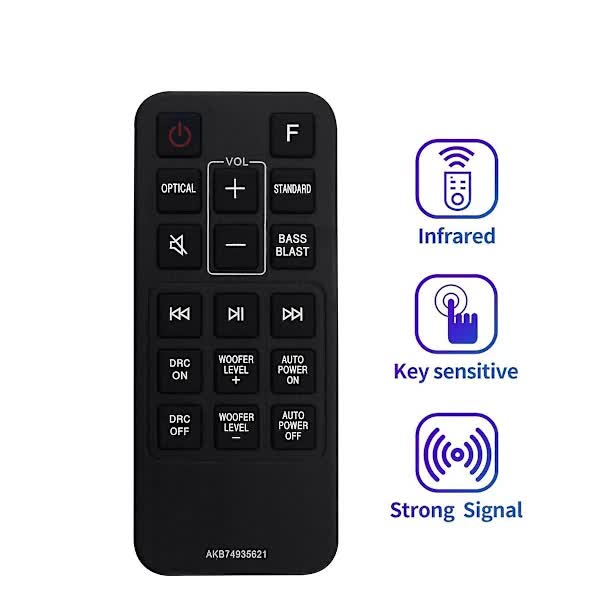 Replacement Remote Control AKB74935621 for LG Soundbar SJ2 SJ2.AEUSLLK SJ2.DEUSLLK โ image 2