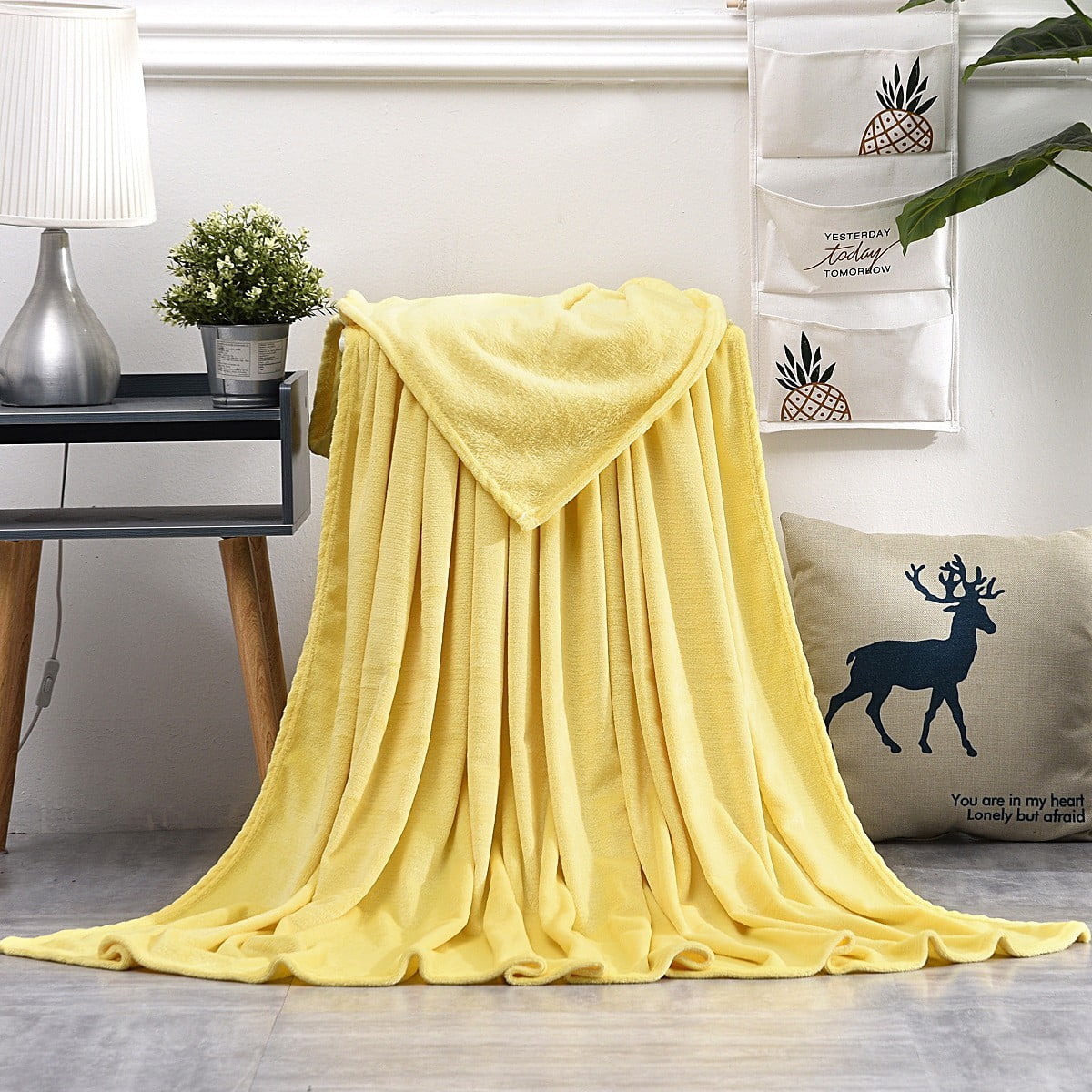 Bath Sheets Towels for Adults 19.6 × 27.5 Inch Super Absorbent Soft Plush Pool Towel, Bath Towel Bath Sheets for Bathroom Pool Beach Yellow#S