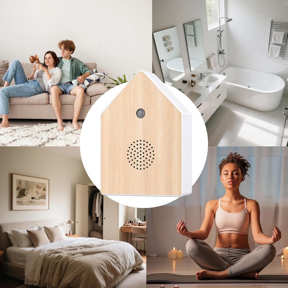 Motion detectors with nature sounds - Wall-mounted housing - Nature sounds - Birdsong - Songs - Suitable for hallways, bathrooms, guest rooms, toilets, and — image 5