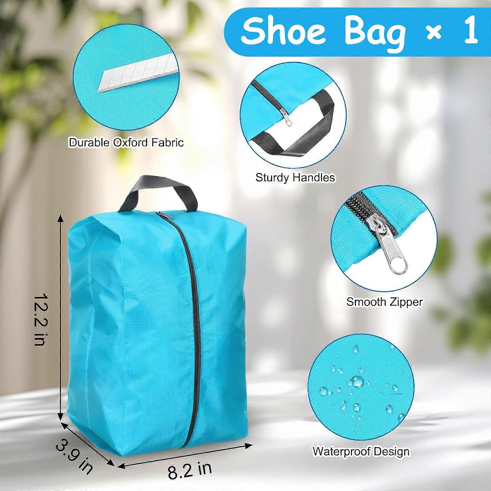 4pcs Compression Packing Cubes with Zipper Travel Luggage Organizer Set — image 4
