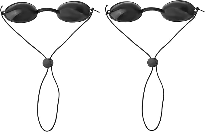 2 pairs of protective glasses for eye protection against red light - tanning glasses for women - tanning glasses for sunbathing